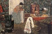 Edouard Vuillard Maid cleaning the room Spain oil painting artist